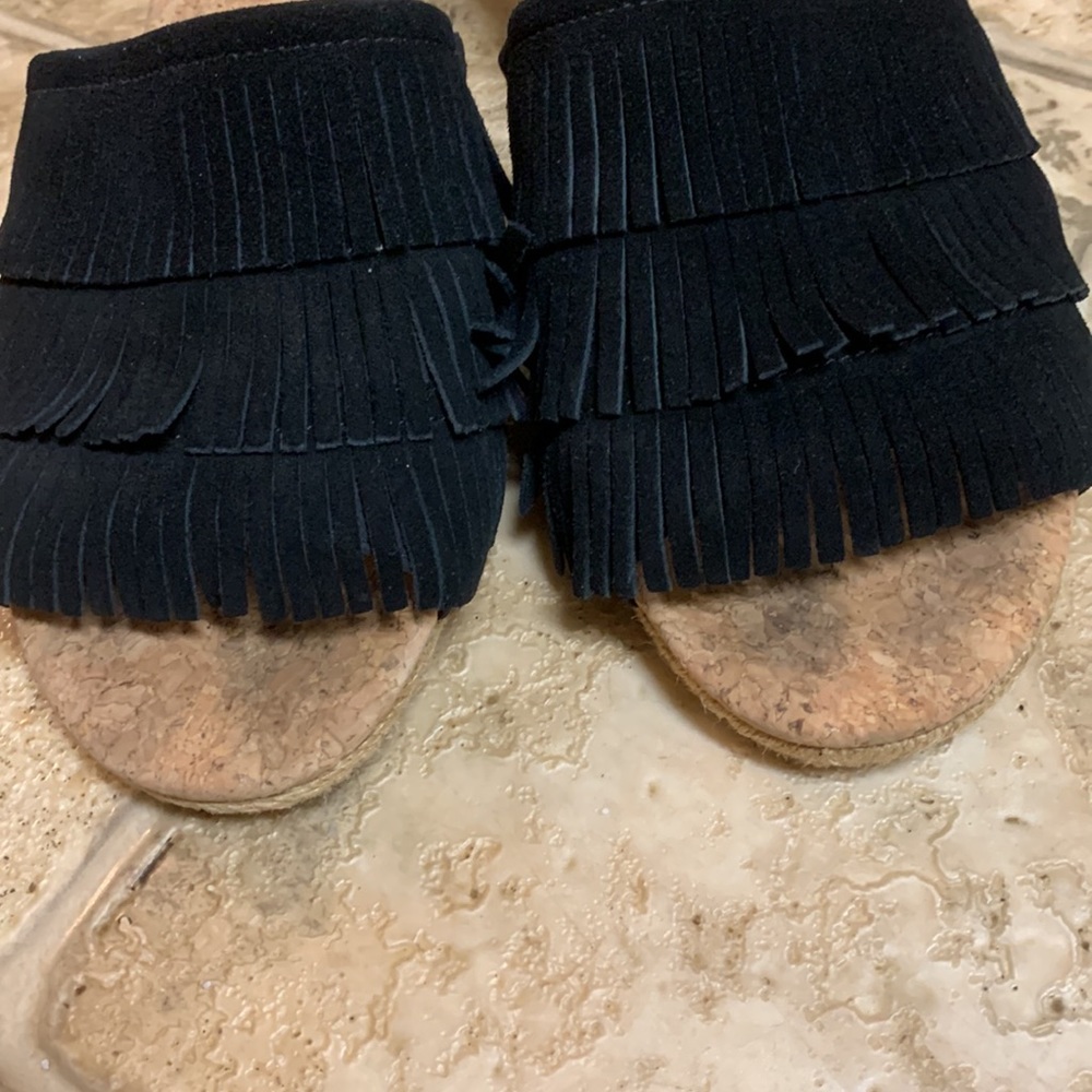 Ugg Kendra Fringe Cork Wedge Sandal - image 6